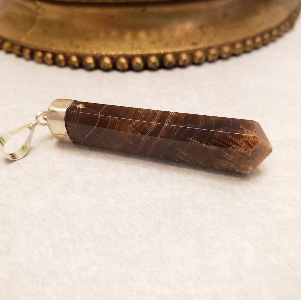 Chocolate Calcite Pendant